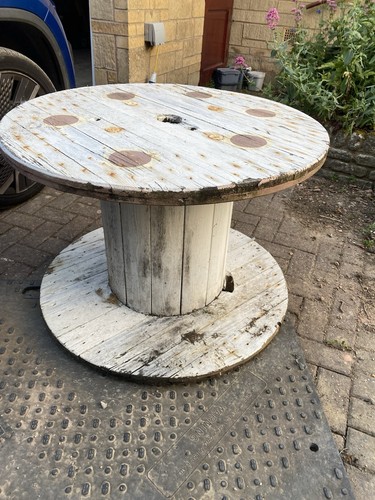 Wooden cable drum - wooden, 90cmx50cm