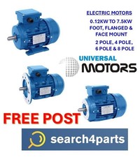 ELECTRIC MOTOR UNIVERSAL 3 PHASE 0.12KW TO 18.5KW FOOT FLANGE MOUNTED YOU CHOOSE