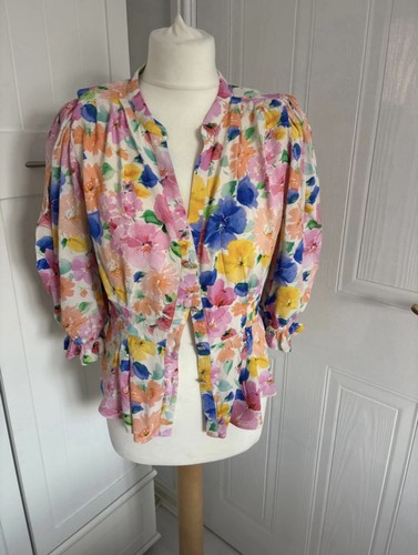 Zara flowery blouse - zara,