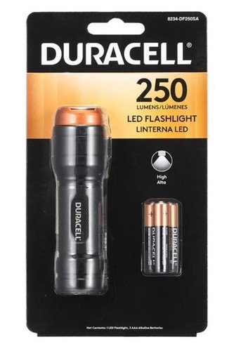 Duracell aluminium flashlight - aluminium,