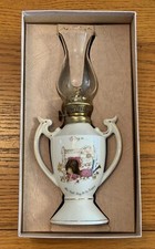 VINTAGE PETTICOATS AND PANTALOONS PORCELAIN OIL LAMP