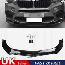 For X6 X5 F15 MX5 Glossy Black Front Bumper Diffuser Lip Chin Spoiler Body Kit M