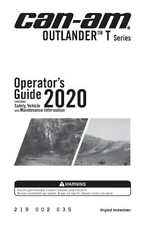 Can Am Owners Manual Book 2020