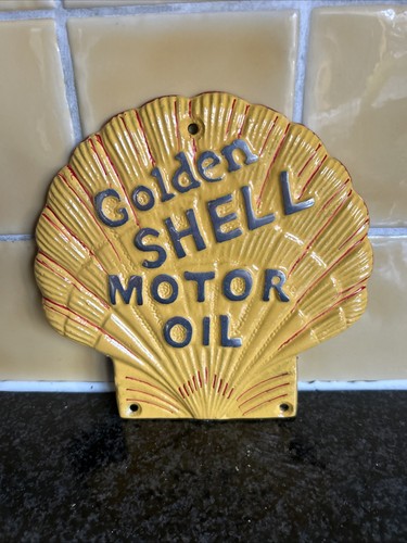 Golden shell motor oil cast - shell,