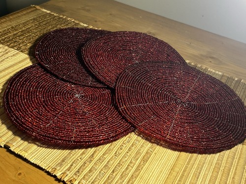 Set four vintage - of, red