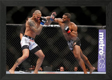 UFC Fight Action Framed Wall Art Poster Canvas Print Picture