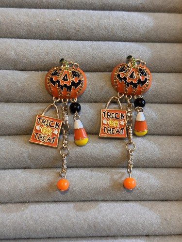 Halloween dangle earrings - halloween,