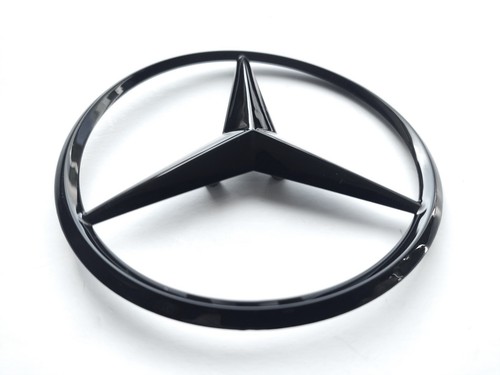 Gloss black rear boot star - black,