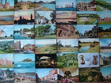 100 Unused J. ARTHUR DIXON Postcards of ENGLAND.  1950's - 1970's.