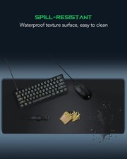 XL Black Shark Manta P3 Mouse Mat – Special Textured Surface, Anti‑Fray Edges