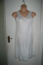 Damart Traditional Full Petticoat White Size UK 12-14 Length 42" Lace Trim BNIP