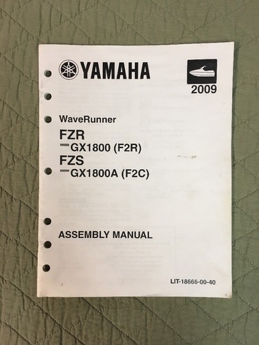 Yamaha assembly manual - manual, 2009