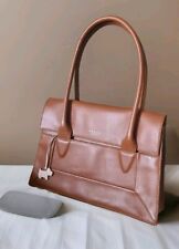 Radley Leather Tote Shoulder Bag Tan Brown M/L