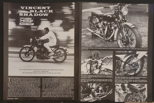 1970 vincent black - vincent, shadow