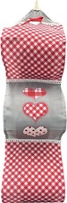 ROLL HOLDER 3 ROLLS TOILET PAPER IN EMBROIDERED LINEN EFFECT FABRIC