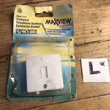 Secondary Telephone Wall Socket 2/3A | BT Extension Outlet | White Faceplate