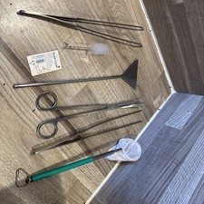 5pcs Aquarium Tools Kit Aquatic Plant Tweezers Scissor Spatula Aquascaping Set