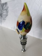 Vintage Handmade Murano Glass Wine Bottle Stopper Rare, unused, no box.