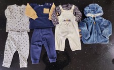 Baby Boys 3-6 Month Autumn / Winter Clothing Bundle inc Dinosaur Dungarees