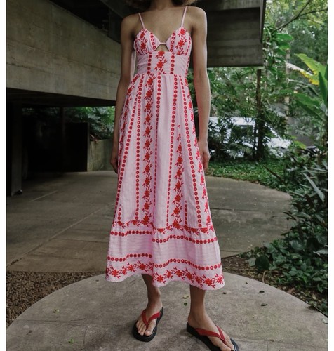 Zara midi dress cut work
