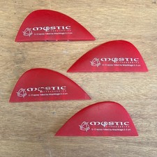 Mystic Kiteboard Kitesurf G10 twin tip Fin set - 4x fins - 5.5cm / 55mm G-10