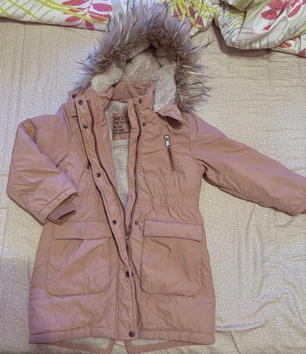 Girls pink winter coat - girls, warm