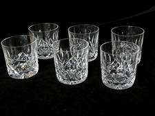 6 Waterford Crystal Tumblers Glasses 3 1/2"   'Lismore'