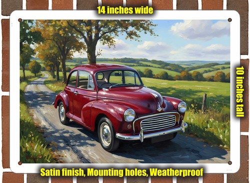 Metal sign 1956 morris - metal, minor