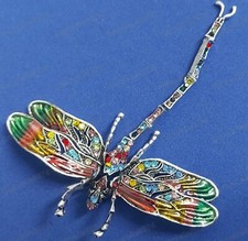 Vintage style enamel crystal - &,