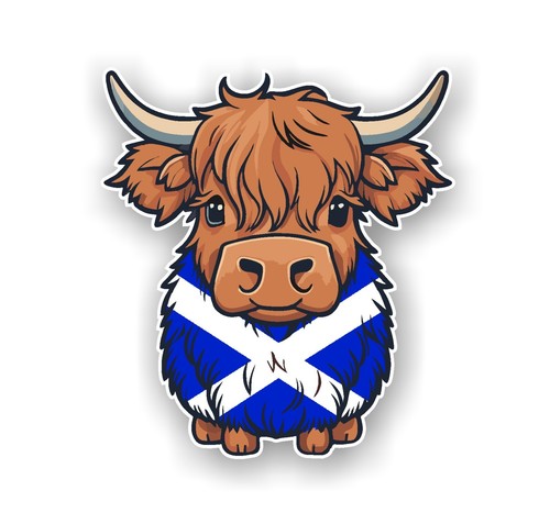 Cute highland cow with - cute,