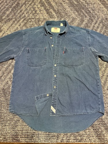 Levi 90s vtg teal - teal, button