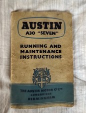 AUSTIN A30 SEVEN 1956 Running