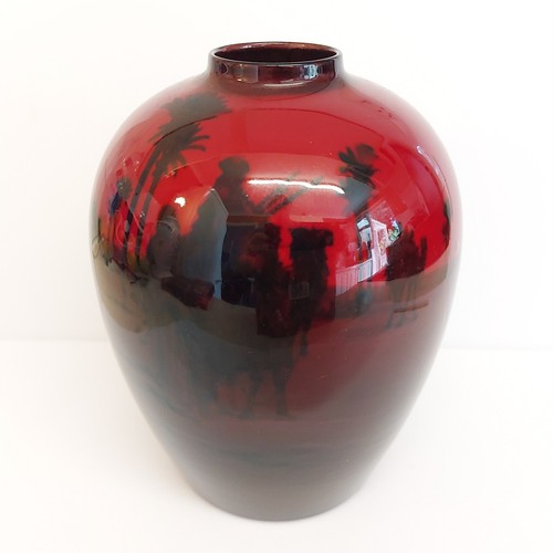 Royal doulton flambe vase - doulton,