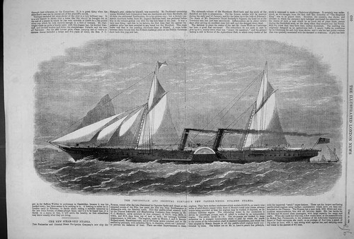 Old 1864 peninsular oriental - peninsular,