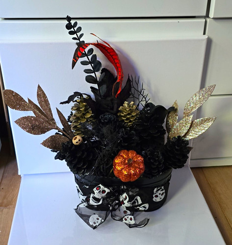Hand decorated halloween - hand,