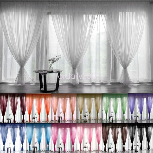 Solid color sheer window - solid,