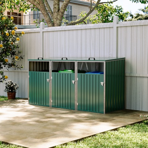 Triple wheelie bin storage - wheelie,