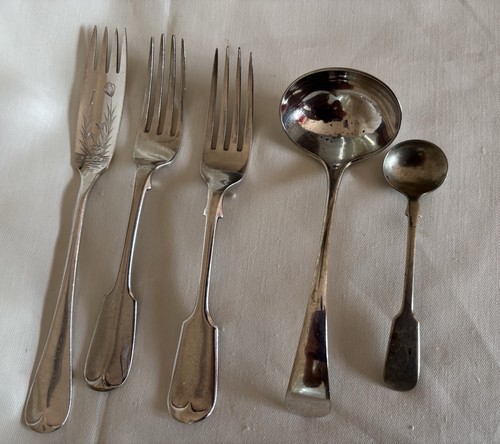 Silver plated forks - plated, spoons
