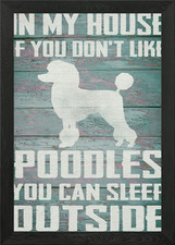 Poodle art Framed Wall Art