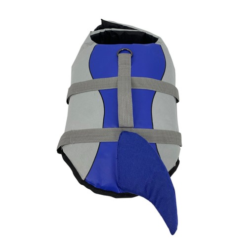 Dog shark fin life jacket - shark,