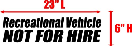 Recreational vehicle decal - vehicle,