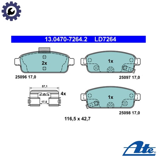 Brake pad set disc - pad,