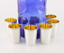 Six Russian Silver Vodka Shot