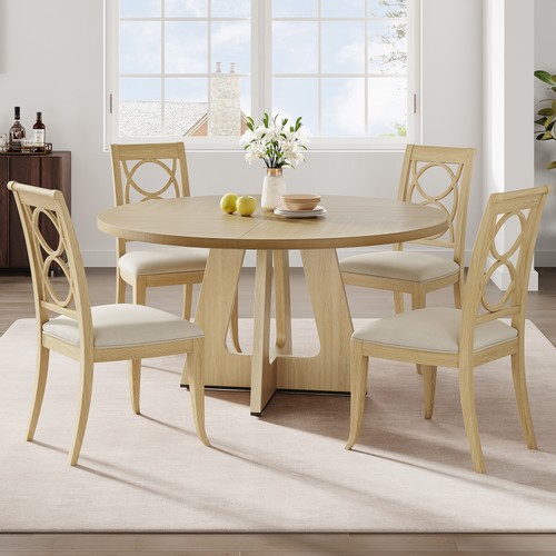 Round dining table - round,