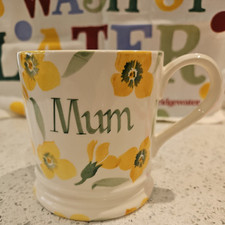 EMMA BRIDGEWATER YELLOW WALLFLOWER MUM PINT MUG MOTHERS DAY