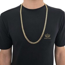 Mens 6mm Curb Chain 9ct Gold