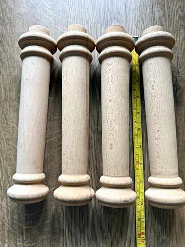 Set beech unfinished turned - beech,