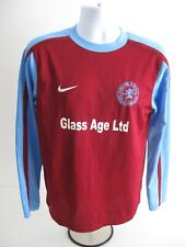 Nike Aston Villa Boys Club Shirt Size S Maroon Blue Long Sleeve Football Top