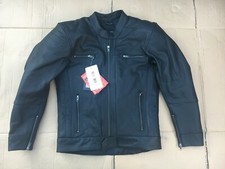 RST Interstate III  Mens Black Leather Motorcycle Jacket Size UK 38" chest (H47)
