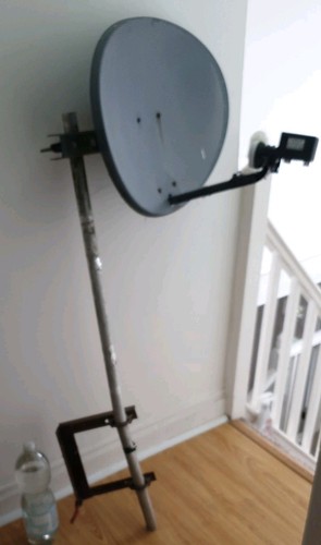 Sky satellite dish pole - sky,